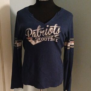 Blue Patriots Long Sleeve Womans Shirt